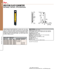 Thumbnail of document Data Sheet - DR4 High Flow Glass Flowmeter